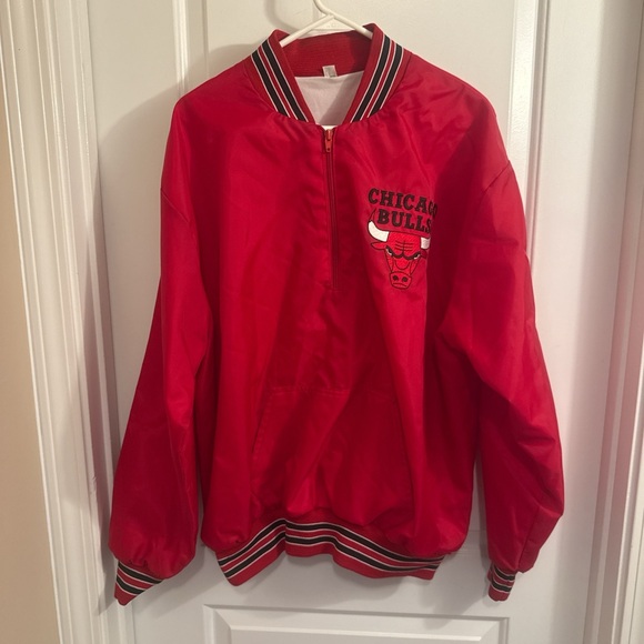 NBA Other - Vintage Chicago Bulls Quarter Zip Warm Up Jacket